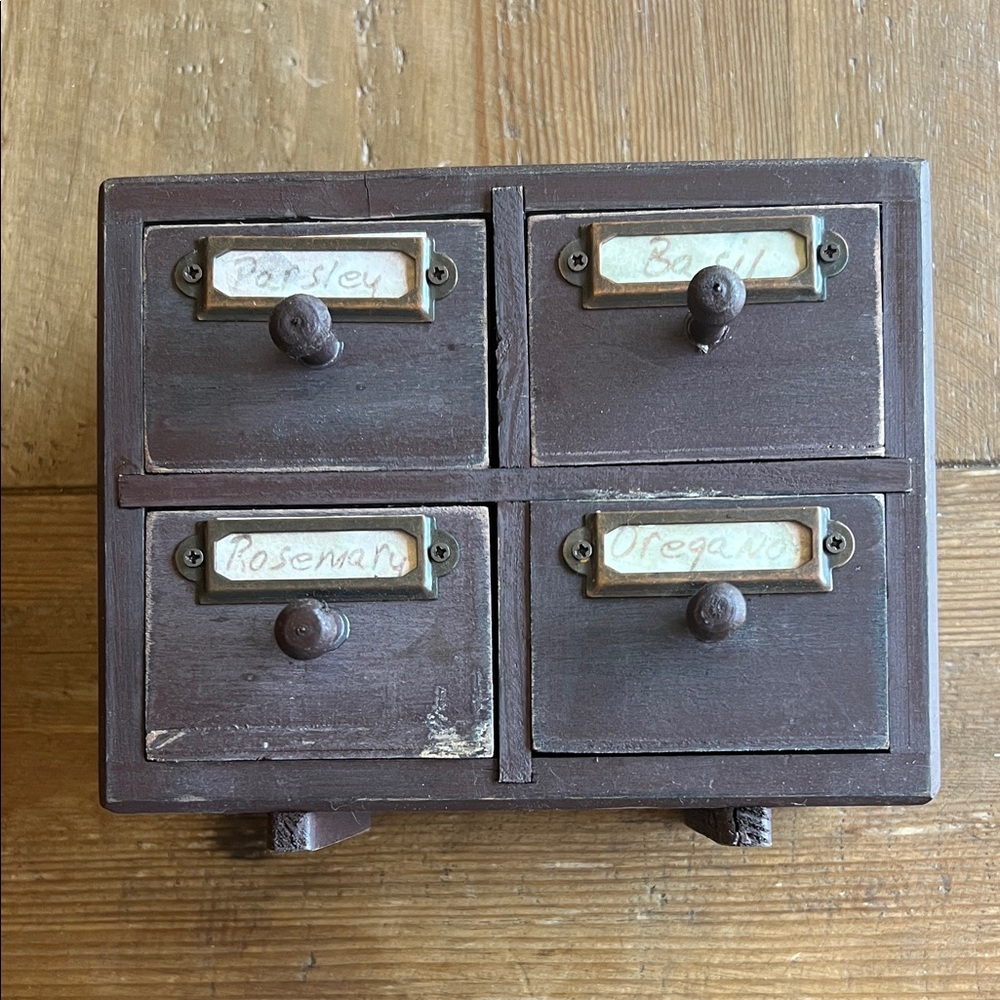 Vintage Wooden spice cabinet